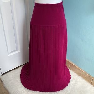 BP Made in Florence Italy Wool Blend Pleated Skirt